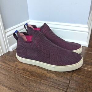 Rothy's Burgundy Knit Booties